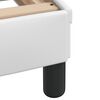 vidaXL Cama con colch&oacute;n Hvar cuero sint&eacute;tico blanco 90x190 cm