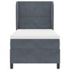 vidaXL Cama tipo Box Spring Gris oscuro 200 x 80 cm Terciopelo