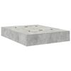 vidaXL Cama con almacenamiento con cajón Gris Concreto 160 cm