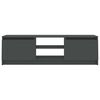 vidaXL Mueble para TV de aglomerado gris 120x30x35,5 cm