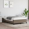vidaXL Estructura de cama sin colchón tela gris taupe 120x190 cm
