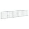 vidaXL Cesta de gaviones con cubierta hierro galvanizado 500x50x100 cm