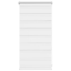 vidaXL Estor Zebra 40,9x100 cm Tejido Ancho 36,7 cm Blanco