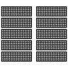 vidaXL Alfombrillas de escalera de goma 10 uds goma 25x75 cm