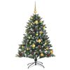 vidaXL Árbol de Navidad artificial Verde 120 cm PVC, Plástico y Acero