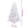 vidaXL &Aacute;rbol de Navidad artificial con ramas articuladas 180 cm