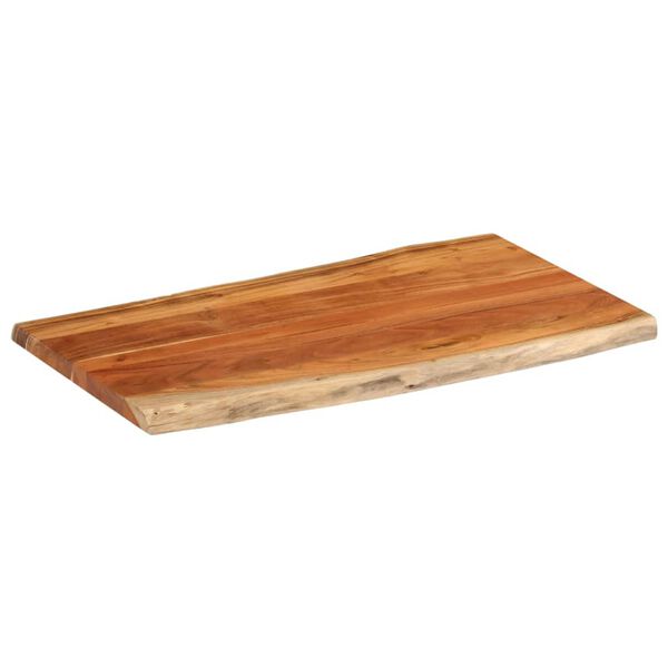 vidaXL Tablero de mesa rectangular borde natural acacia 100x60x2,5 cm