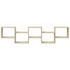 vidaXL Estante cubo de pared 5 compartimentos madera roble Sonoma