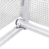 vidaXL Invernadero con estructura de acero blanco 32 m² 8x4x2 m