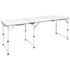 Mesita plegable de aluminio camping 180 x 60 cm