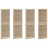 vidaXL Puerta de Armario 4 uds. Natural 49,5 x 2,1 x 140,5 cm