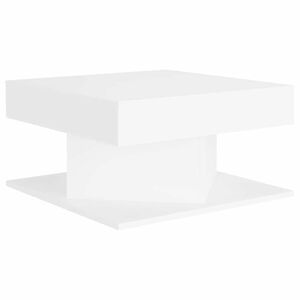 vidaXL Mesa de centro madera contrachapada blanco 57x57x30 cm