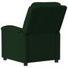 vidaXL Sill&oacute;n de masaje de terciopelo verde oscuro