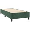 vidaXL Cama box spring con colch&oacute;n terciopelo verde oscuro 90x190 cm