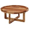 vidaXL Mesa de centro madera maciza de acacia 80x35 cm