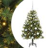 vidaXL &Aacute;rbol de Navidad artificial con ramas plegables y conos 150 cm