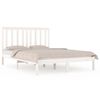 vidaXL Estructura de cama madera maciza de pino blanco 120x200 cm