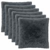 vidaXL Funda de almohada 6 pcs HEERLEN Gris antracita 55 x 55 cm