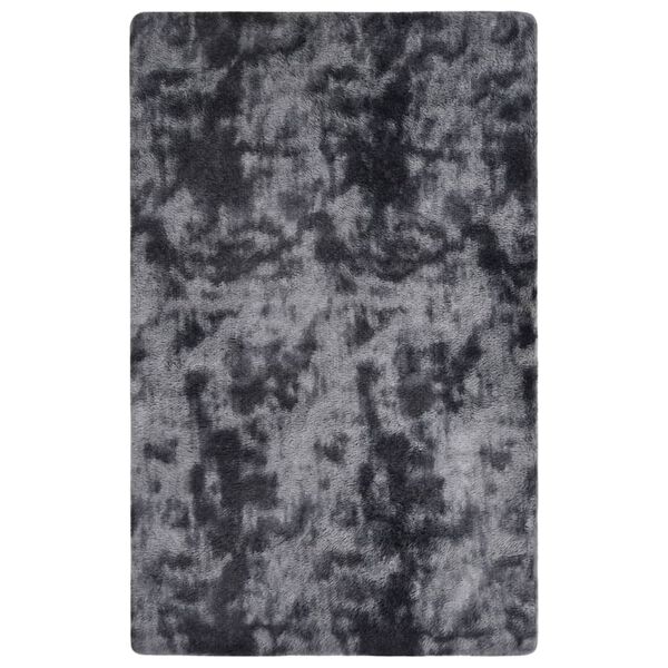 vidaXL Alfombra peluda gris antracita 230x160 cm