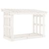 vidaXL Le&ntilde;ero de madera maciza de pino blanco 108x64,5x77 cm