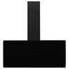 vidaXL Campana extractora de pared acero vidrio templado negro 90 cm