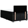 vidaXL Cama box spring con colch&oacute;n tela negro 120x190 cm