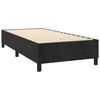 vidaXL Cama box spring colch&oacute;n y LED terciopelo negro 100x200 cm