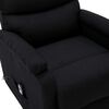 vidaXL Sillón elevable tela negro