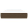 vidaXL Colchón de muelles ensacados tela marrón oscuro 90x190x20 cm