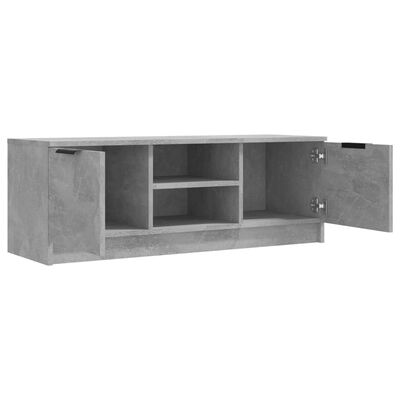 vidaXL Mueble de TV madera contrachapada gris hormigón 102x35x36,5 cm