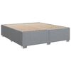 vidaXL Cama box spring con colch&oacute;n tela gris claro 200x200 cm