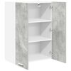 vidaXL Mueble colgante con puerta Gris Concreto 60 x 31 x 80 cm