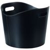 Perel Cesta para troncos de le&ntilde;a negro 39x31cm