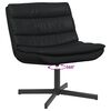 vidaXL Silla giratoria Negro 63 x 75 x 76 cm PU brillante