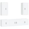 vidaXL Set de muebles para TV 5 piezas madera contrachapada blanco