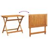vidaXL Conjunto bistro 5 pcs Marrón madera maciza de acacia