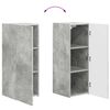 vidaXL Conjunto de mueble de TV 2 pcs Gris Concreto
