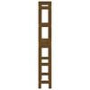 vidaXL Estante de baño madera maciza de pino marrón miel 63x26x171 cm