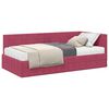 vidaXL Estructura de Cama Esquina con Colch&oacute;n 2 pcs Verde Terciopelo