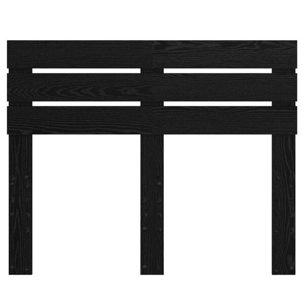 vidaXL Cabecero Roble Negro 120 cm Madera contrachapada