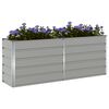 vidaXL Jardinera Gris Claro 480 x 50 x 45 cm Acero Galvanizado