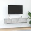 vidaXL Muebles de TV 2uds madera ingenier&iacute;a gris hormig&oacute;n 60x31x25,5cm