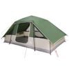 vidaXL Tienda Familiar con cubierta impermeable 6 personas Verde