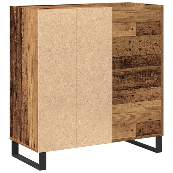 vidaXL Mueble para discos de vinilo Roble artisan 84,5 x 38 x 89 cm