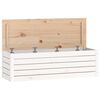 vidaXL Caja de almacenaje madera maciza de pino blanco 109x36,5x33 cm