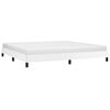 vidaXL Estructura de cama sin colchón cuero sintético blanco 200x200cm