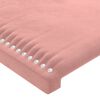 vidaXL Cabeceros terciopelo rosa 180x5x78/88 cm