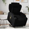 vidaXL Sillón reclinable de masaje de pie cuero artificial negro