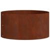 vidaXL Anillo para maceta Marr&oacute;n 40 x 40 x 20 cm Acero autopatinable
