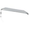vidaXL Toldo retr&aacute;ctil autom&aacute;tico luz LED antracita blanco 450x350 cm